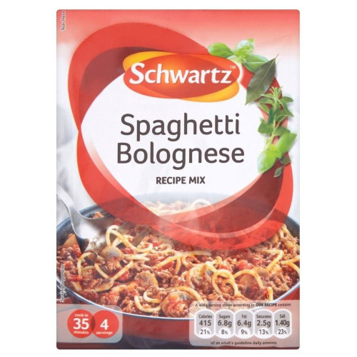 Schwartz Spaghetti Bolognese Recipe Mix (40g) - Pack of 2