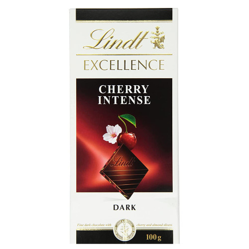 Lindt Excellence Dark Chocolate Cherry Intense 100g (Pack of 5) Lindt Excellence Dark Chocolate Cherry Intense 100g (Pack of 5)