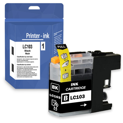 LC103 Compatible LC103BK Black High Yield Ink Cartridges Replacement for Brother LC-103 MFC-J4310DW MFC-4410DW Printer.(1-Pack Ink Cartridges). LC103 Compatible LC103BK Black High Yield Ink Cartridges Replacement for Brother LC-103 MFC-J4310DW MFC-4410DW Printer.(1-Pack Ink Cartridges).