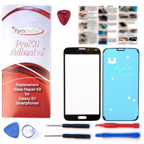 S5 ProKit screen replacement for Samsung Galaxy S5 Screen Glass Lens repair Kit charcoal black for Samsung Galaxy S5 i9600 s5 prokit adhesive