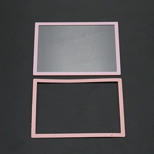 Replacement Upper LCD Screen Lens Plastic Cover + Lower Frame for DS Lite NDSL Console Pink