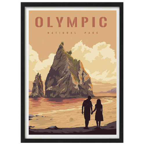 Washington Olympic National Park America Vintage Travel Poster Art Print Painting Home Decoration Gift
