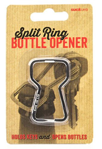 SUCK UK Split Ring Bottle Opener and Key Ring