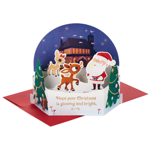 Hallmark Paper Wonder Christmas Pop Up Card (Rudolph the Red Nosed Reindeer)