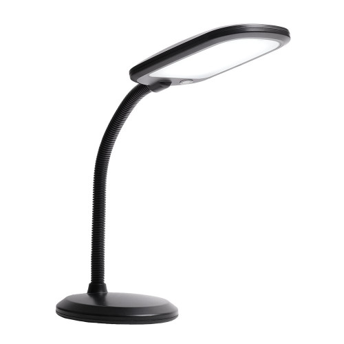 Newhouse Lighting NHDK WH Eos Reading & Craft Table LED Desk Lamp, Dimmable &Light Color Adjustable, Gooseneck Task Light, Black (NHDK-EO-BK)