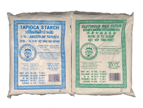 Glutinous Rice Flour and Tapioca Starch Flour Combination Pack
