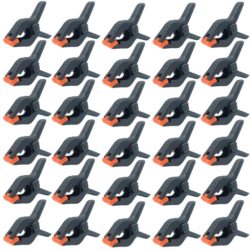 Spring Clamps,30 Pack 3.5in Professional Plastic Heavy Duty Spring Clips for Crafts, Backdrop Clips Clamps for Backdrop Stand,Photography Studios,Woodworking,Home Improvement