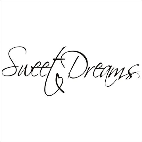 "Sweet Dreams" Bedroom Quote Decors Wall Saying Decals Quote for Home Wall Stickers Nursery Room Decor