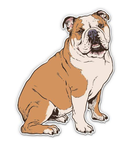 Bulldog - 3" Vinyl Sticker - for Car Laptop Water Bottle Phone - Waterproof Decal