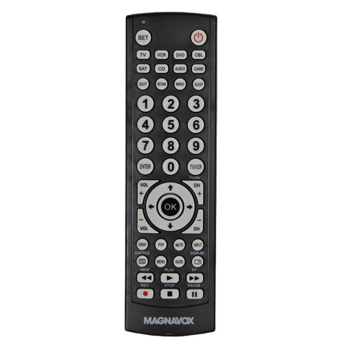 Magnavox MC348 8 in 1 Universal Remote Control | Control Up to 8 Devices with 1 Remote | Works with Most Major Brands | Works with TV, DVD, VCR Satellite, and More |