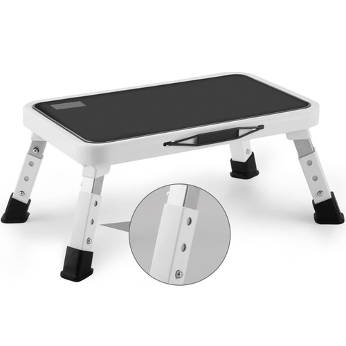 Jocauto Folding Step Stool, Height-Adjustable Step Stool with 15" X 10.2" Non-Slip Platform, Step Ladder with a Portable Handle for Adults or Kids in Office, Kitchen, Home, 330 Lbs Capacity Jocauto Folding Step Stool, Height-Adjustable Step Stool with 15" X 10.2" Non-Slip Platform, Step Ladder with a Portable Handle for Adults or Kids in Office, Kitchen, Home, 330 Lbs Capacity
