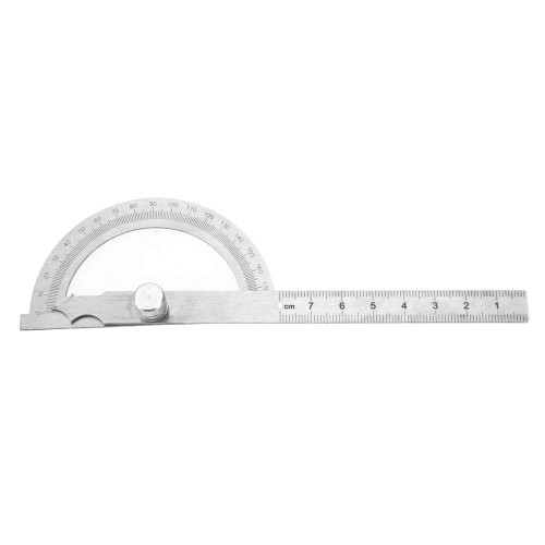 Stainless Steel Protractor, 0-180 Degree 15cm Digital Inclinometer Protractor Goniometer Angle Finder Gauge Ruler (150X200mm)