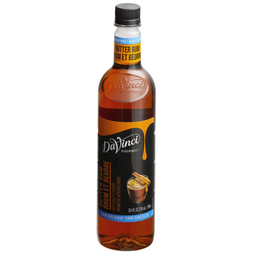 DaVinci Gourmet Sugar-Free Butter Rum Syrup, 25.4 fl oz (Pack of 1)