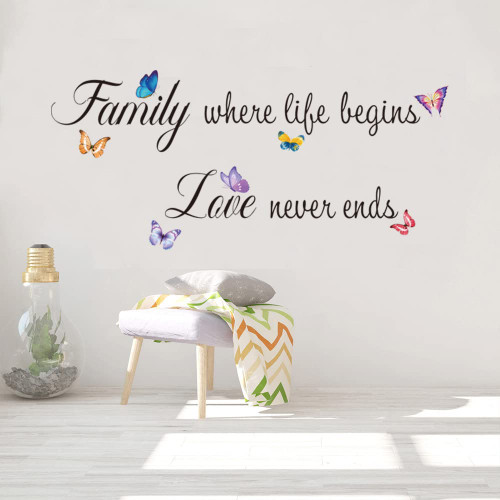 Summerjokes Family Where Life Begins & Love Never Ends Funny Wall Sticker Decal Vinyl Sticker, Family Living Room Kitchen Dining Room Bedroom Couple Romantic Family Love Marriage Art Wall Decoration Summerjokes Family Where Life Begins & Love Never Ends Funny Wall Sticker Decal Vinyl Sticker, Family Living Room Kitchen Dining Room Bedroom Couple Romantic Family Love Marriage Art Wall Decoration