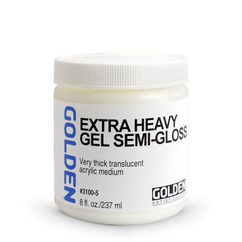 Golden Acryl Med 8 Oz X-Heavy Gel Semi-Gloss