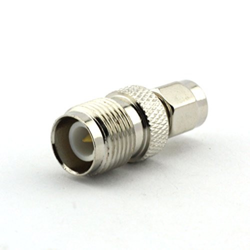Maxmoral 2PCS RP TNC Female to RP SMA Male Connector RF Coax Coaxial Adapter