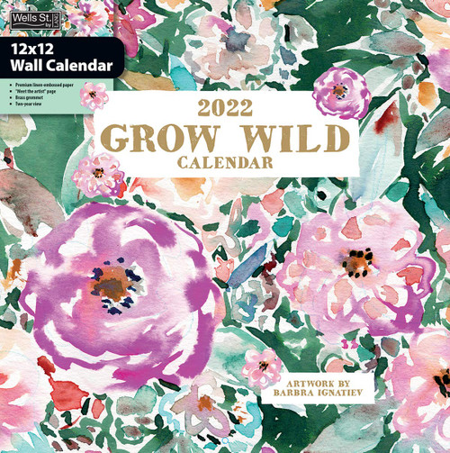 WSBL Grow Wild 2022 12X12 Wall Calendar (22997001743)