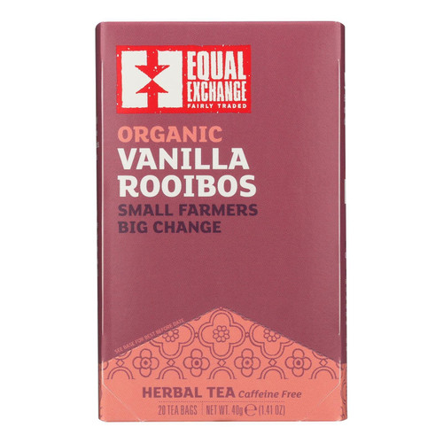 Equal Exchange Herbal, Vanilla Rooibos Tea (6/20 BAG) ( Value Bulk Multi-pack)
