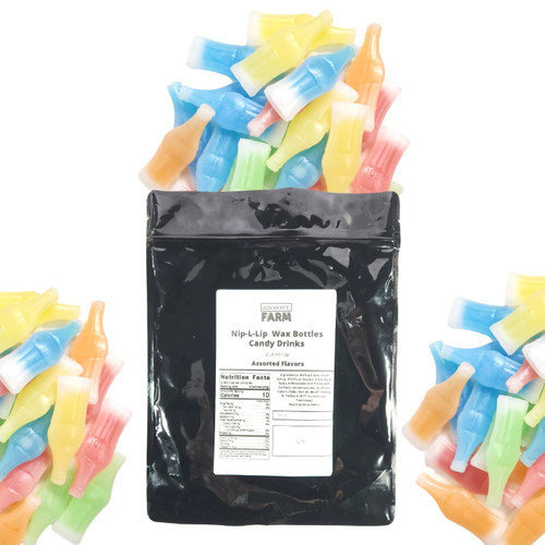 Airmont Farm Nip L Lip Wax Bottles Candy Drinks 2 LB Bag (907.2g) Assorted Flavors