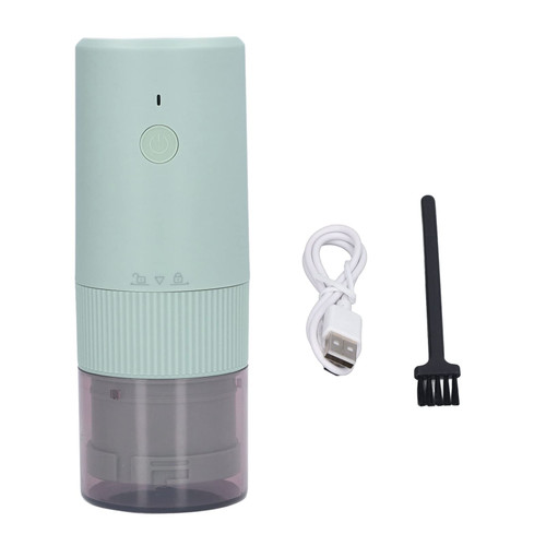 Portable Electric Coffee Grinder - USB Rechargeable, Automatic Burr Coffee Bean Grinder Grain Grinder for Perfectly Ground Coffee (green)