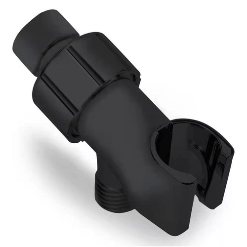 Shower Arm Bracket for Hand Held Showerheads, Adjustable Shower Arm Mount Bracket with Brass Pivot Ball, Shower Head Connector (Black) Shower Arm Bracket for Hand Held Showerheads, Adjustable Shower Arm Mount Bracket with Brass Pivot Ball, Shower Head Connector (Black)