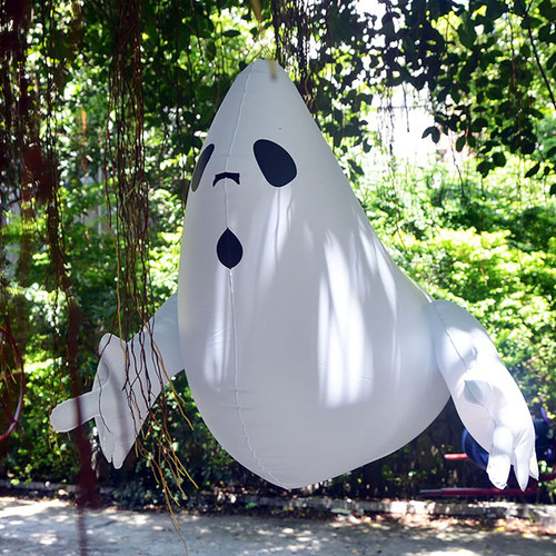 Halloween Inflatable Scary Flying Ghost, 27.5in* 6.5in Blow Up Yard Decoration Clearance Inflatable for Halloween Party Indoor, Outdoor, Yard, Garden, Lawn Decoration