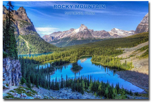Rocky Mountain National Park Travel Landscape Refrigerator Magnet Size 2.5" x 3.5"