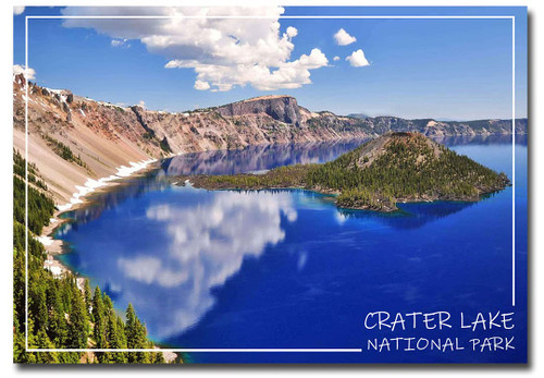 REFRIGERATOR MAGNET Crater Lake National Park Southern Oregon Travel Refrigerator Magnet Size 2.5 x 3.5, Multi, travel1035