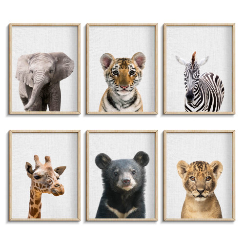EPHANY Safari Baby Animal Posters and Prints, Canvas Painting Nursery Elephant Wall Art, Tiger Deer, Bear, Leopard Print Wall Art, Nordic Picture Kids Room Decoration (YM341,8"x10"(20x25cm)) EPHANY Safari Baby Animal Posters and Prints, Canvas Painting Nursery Elephant Wall Art, Tiger Deer, Bear, Leopard Print Wall Art, Nordic Picture Kids Room Decoration (YM341,8"x10"(20x25cm))