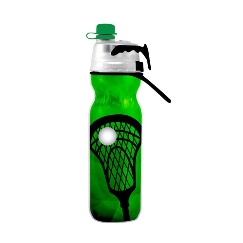 O2COOL Mist 'N Sip Misting Water Bottle 2-in-1 Mist And Sip Function With No Leak Pull Top Spout Sports Water Bottle Reusable Water Bottle - 20 oz (Lacrosse)
