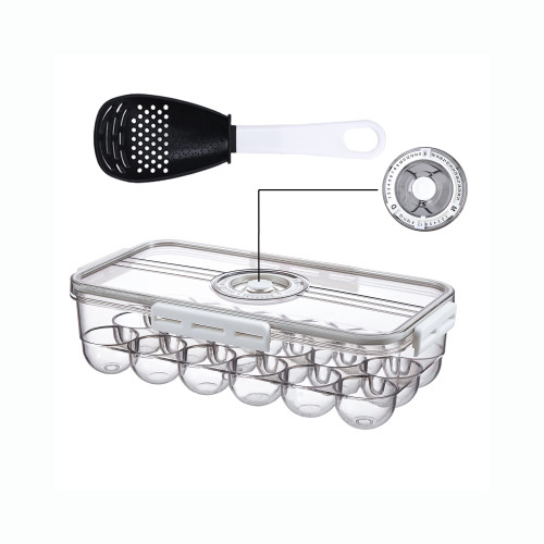 Faridabio Egg Holder for Refrigerator - Clear Egg Storage Container for Fridge,Stackable Egg Storage Box & Egg Tray,Plastic Refrigerator Organizer Bins with Lids,18 Egg Box(White) Faridabio Egg Holder for Refrigerator - Clear Egg Storage Container for Fridge,Stackable Egg Storage Box & Egg Tray,Plastic Refrigerator Organizer Bins with Lids,18 Egg Box(White)