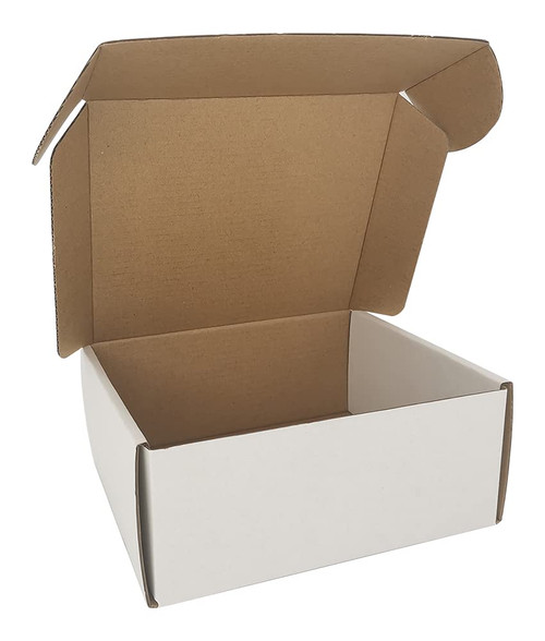 CH-BOX 7x6x3'' Corrugated Mailers, 25 Pack, Cardboard Shipping Boxes, White (CM763-25)
