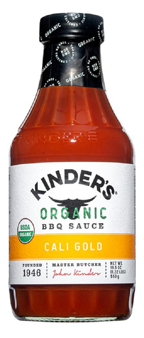 Kinder's Organic California Gold BBQ Sauce, 19 oz