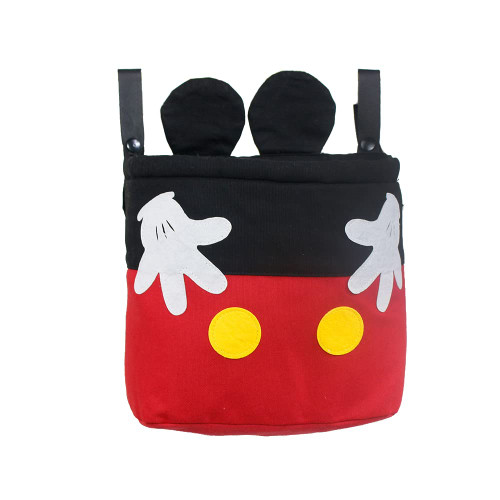 Hiflyer Bedside Caddy Bedside Organizer, Bed Caddy Hanging Diaper Caddy Organizer, Walker Bag Bed Pockets Bedside Storage Girls Bedroom Decor, Loft Bed Accessories Bunk Bed Accessories (Red MK)
