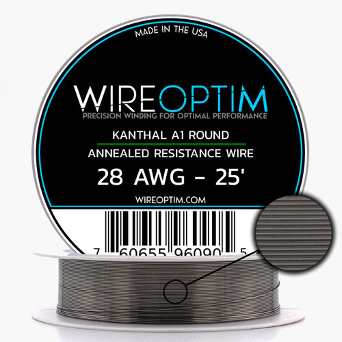 WIREOPTIM Kanthal A1 Resistance Wire 28 AWG - 25 Feet