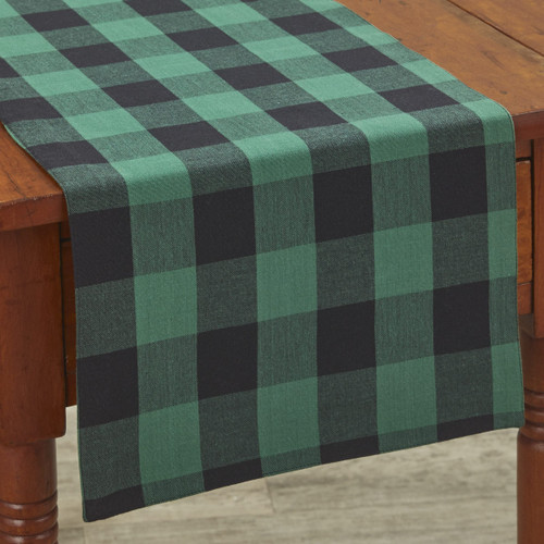 Park Designs Buffalo Check Backed Forest Table Runner 13" x 54"