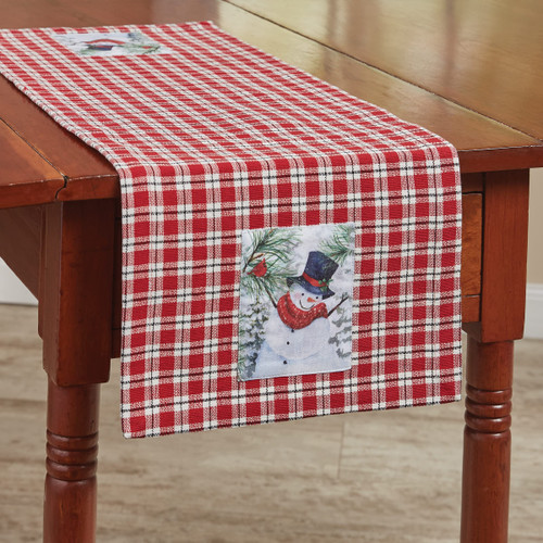 Park Designs Flurry Snowman Table Runner 13X36