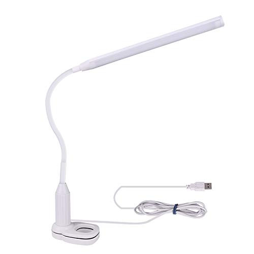 Deussol Desk Lamp Led USB Light Clamp On Table Lamp with Gooseneck for Reading Studying Bedroom Office
