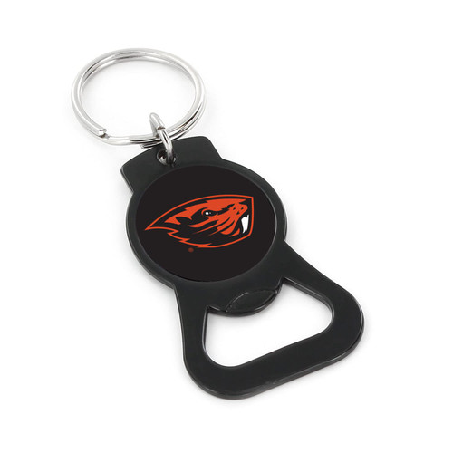 Aminco NCAA Oregon State Beavers Black Bottle Opener Keychain