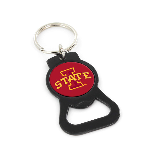 NCAA Iowa State Cyclones Bottle Opener Keychain, Black