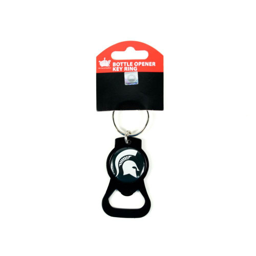 NCAA Michigan State Spartans "Blackout Series" Bottle Opener Keychain