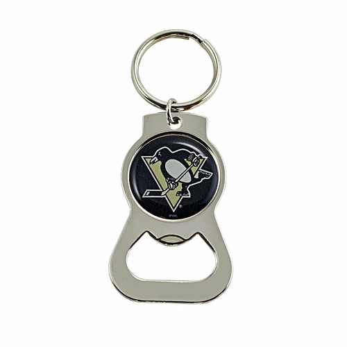 Aminco NHL Pittsburgh Penguins NHL-BK-702-14 Bottle Opener Key Ring, One Size, Multicolor