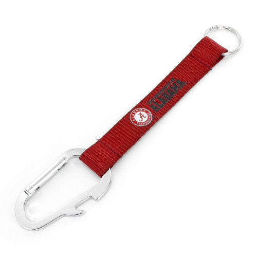 Aminco NCAA Alabama Crimson Tide Bottle Opener Carabiner Lanyard Keychain