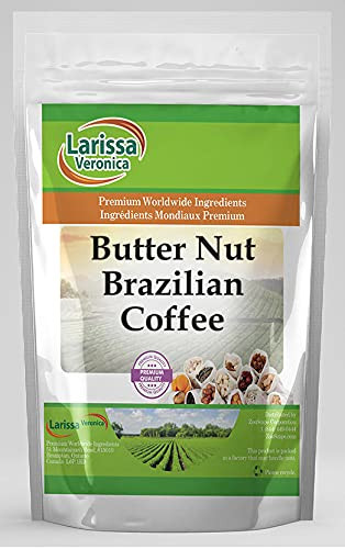 Butter Nut Brazilian Coffee (Gourmet, Naturally Flavored, Whole Coffee Beans) (4 oz, ZIN: 548038) - 3 Pack