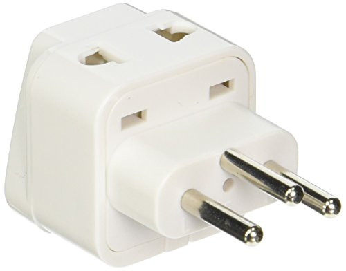 CKITZE BA-11A-3P Grounded Universal 2-in-1 USA to Switzerland Type J Plug Adapter - 3 Pack