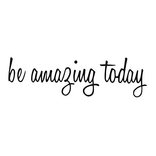 Be Amazing Today Quote Mirror Decal Quotes Vinyl Wall Decals Walls Stickers Home Decor (Be Amazing Today)