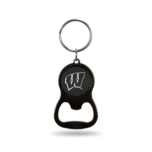 Rico Industries NCAA Winona State Warriors Purple Metal Keychain - Beverage Bottle Opener With Key Ring - Pocket Size