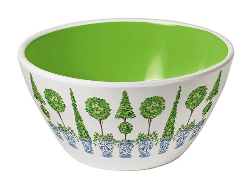Merritt - Melamine Round Dipping Bowl - Tropiary Trellis - 5.5"
