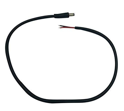 Asicminer DC Power 12V 5.5mm x 2.5mm Barrel Male Plug Connector Pigtail 16AWG (1 Pack)