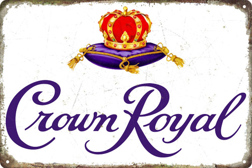 Vintage Crowns Royals Tin Metal Tin Sign Tin Plate Sign Wall Art Decor TIN SIGN 8X12 INCH (White) Vintage Crowns Royals Tin Metal Tin Sign Tin Plate Sign Wall Art Decor TIN SIGN 8X12 INCH (White)